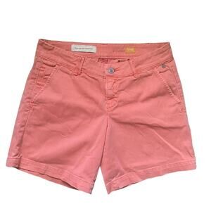 Anthropologie Pilcro Shorts Size 26 7" Pink Salmon Khaki